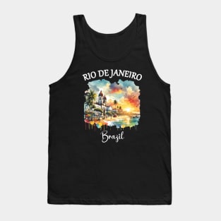 2024 Rio De Janeiro Brazil - Artistic Water Color Tank Top